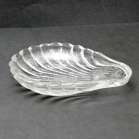 フランス ブロカント　ガラス皿　（シェル）