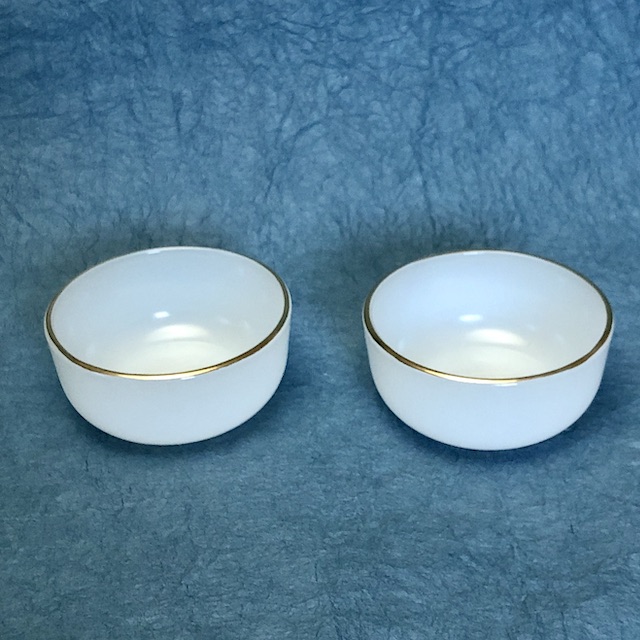 フランス　ブロカント ミルクガラス　ミニボウル