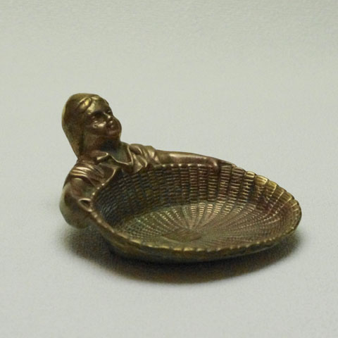 フランス　ブロカント　真鍮製　ソープ　ディッシュ　(1930年代）