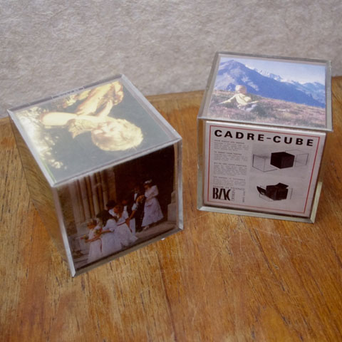 フランスブロカント　写真立て　キューブ（1960年代）
