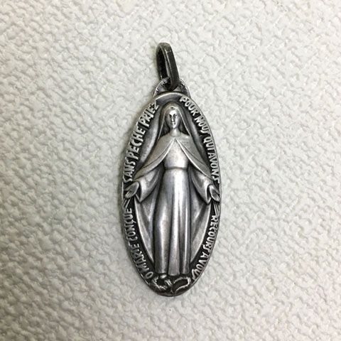 Paris Medaille Miraculeuse パリ奇跡のメダイ教会 メダイ 1950年代 フランス アンティーク雑貨 ブロカント の店 パニエール