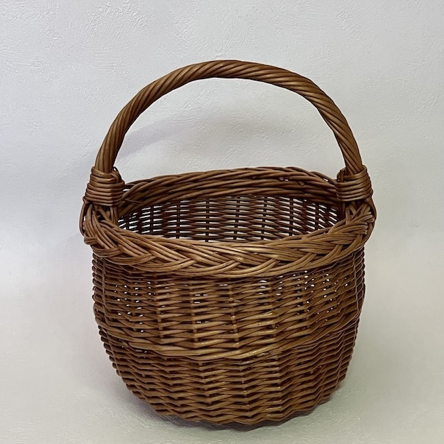 フランスブロカント　カゴ　(直径20cm）