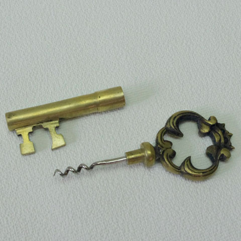 【フランス便】ビンテージ◆鍵型コルクスクリュー◆ コルク抜き コルクスクリュー ワインオープナー フランス