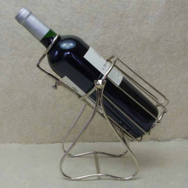 フランス　ブロカント ワイン ホルダー　(銀メッキ）