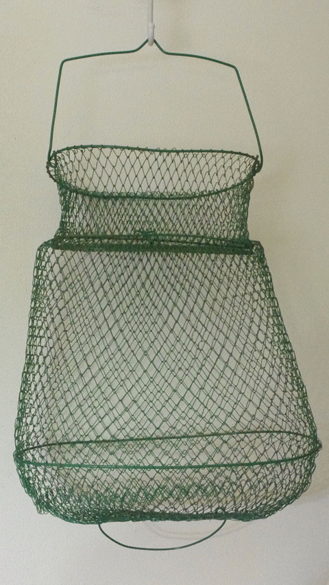 フランス ブロカント 魚籠（びく）