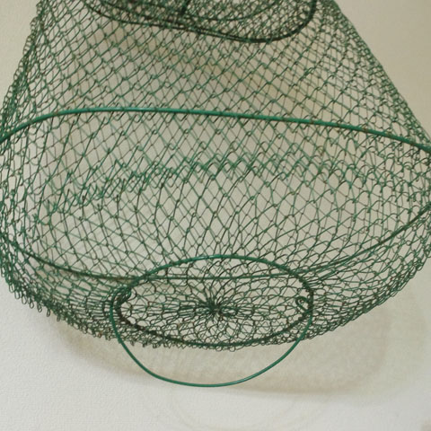 フランス ブロカント 魚籠（びく）