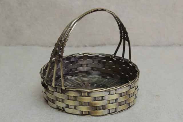 アンティーク　真鍮　パニエ　