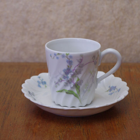 アビランド リモージュ デミタスカップ カップ＆ソーサー 食器 花柄 