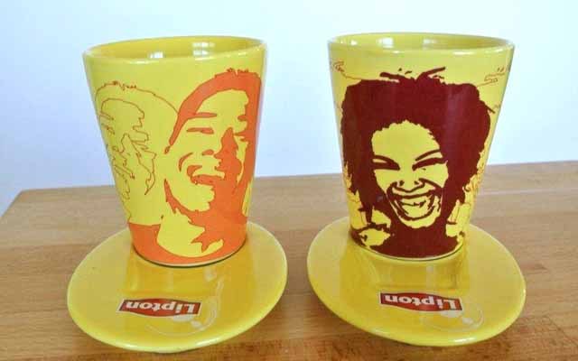 LIPTON　1980年代　ティーカップ＆ソーサー（2個セット）