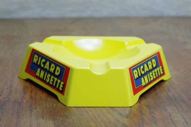 RICARD リカール　カンパリ　ガラス製　フレンチアンティーク灰皿 RICARD リカール カンパリ ガラス製 フレンチアンティーク灰皿