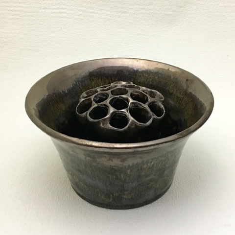 フランス　ブロカント　　　　アレンジメント用　陶製　花瓶　