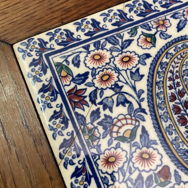 フランスブロカント GIEN製 チーズ プレート (1930年代）