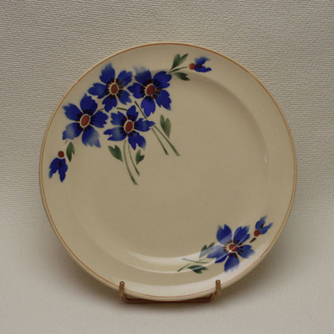 フランス　アンティーク　“MOULIN DES LOUP”花柄皿　（1940年代）