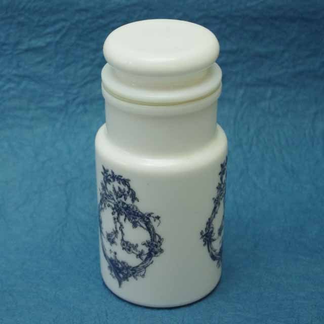 ミルクガラス　フランス製　DECOR GIORGI キャニスター　ビンテージ容器 ミルクガラスフランス製DECOR GIORGI キャニスタービンテージ容器