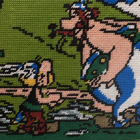 クロスステッチ 額装 完成品 d7c88addfb0f85e9441b64460b2001
