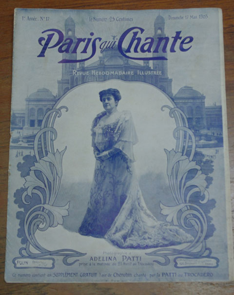 　ビンテージ本　“Paris qui Chante”　　17号、  歌楽譜　雑誌（1903年)