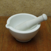 フランス　ブロカント　磁製　乳鉢