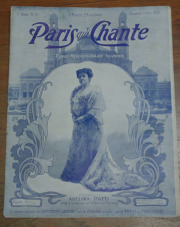 　ビンテージ本　“Paris qui Chante”　　17号、  歌楽譜　雑誌（1903年)
