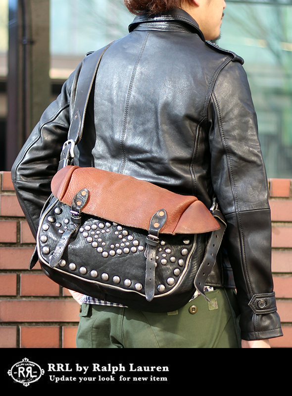 RRL ダブルアールエル LEATHER CROSS BODY SADDLE BAG