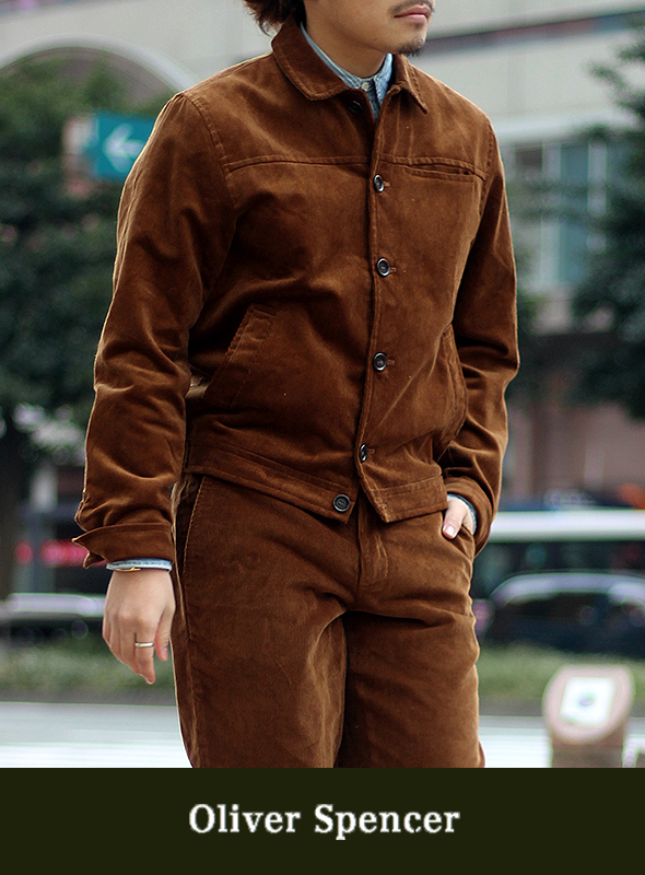Oliver Spencer オリバースペンサー BUFFALO JACKET C0RD GINGER