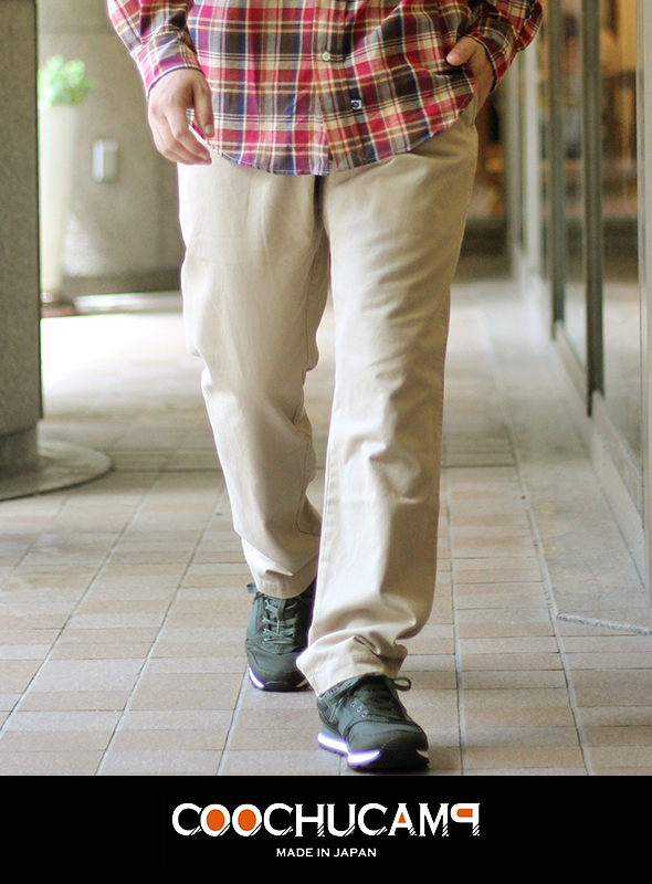COOCHUCAMP クーチューキャンプ COTTON HAPPY LONG PANTS (KHAKI)