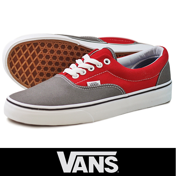 VANS バンズ ERA 2TONE PEWTER/RACING RED