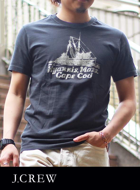 J.CREW ジェイクルー Hyannis S/S TEE  CHACOAL  A99