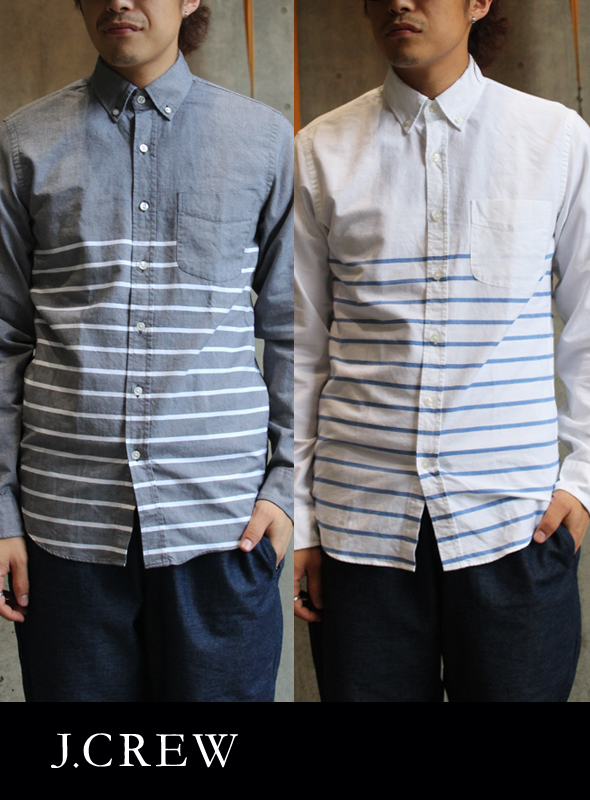 J.CREW ジェイクルー OXFORD B.D ボーダーシャツ