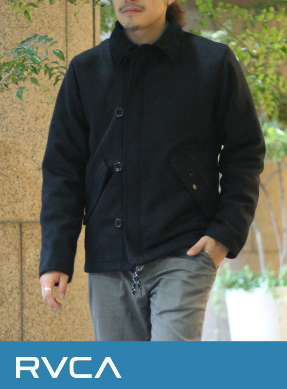 RVCA (ルカ) DECK JACKET (BLK)