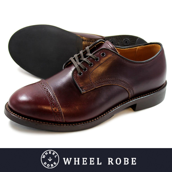 WHEEL ROBE ウィールローブ DRESS TOE CAP OX FORD BURGUNDY