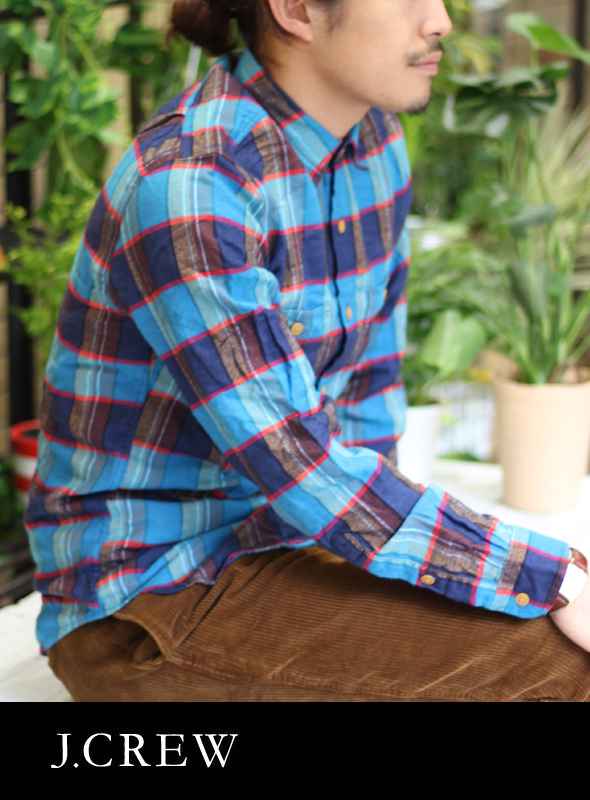 J.CREW ジェイクルー ライトネル マドラスチェックシャツ TUQ