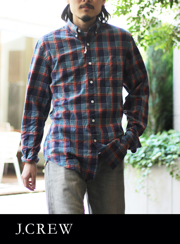 J.CREW ジェイクルー マドラスチェックシャツ GR/NV