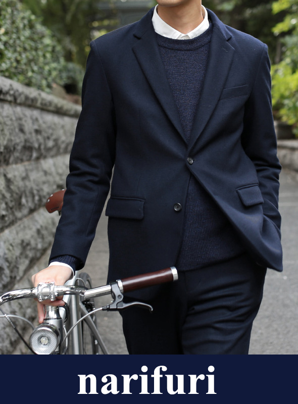 narifuri ナリフリ  Lamb's wool saxony tailored jacket（NF838）
