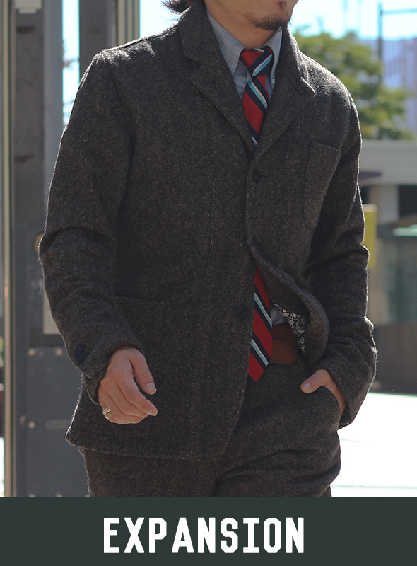 EXPANSION エクスパンション GLEN COVE JACKET CHEVIOT TWEED