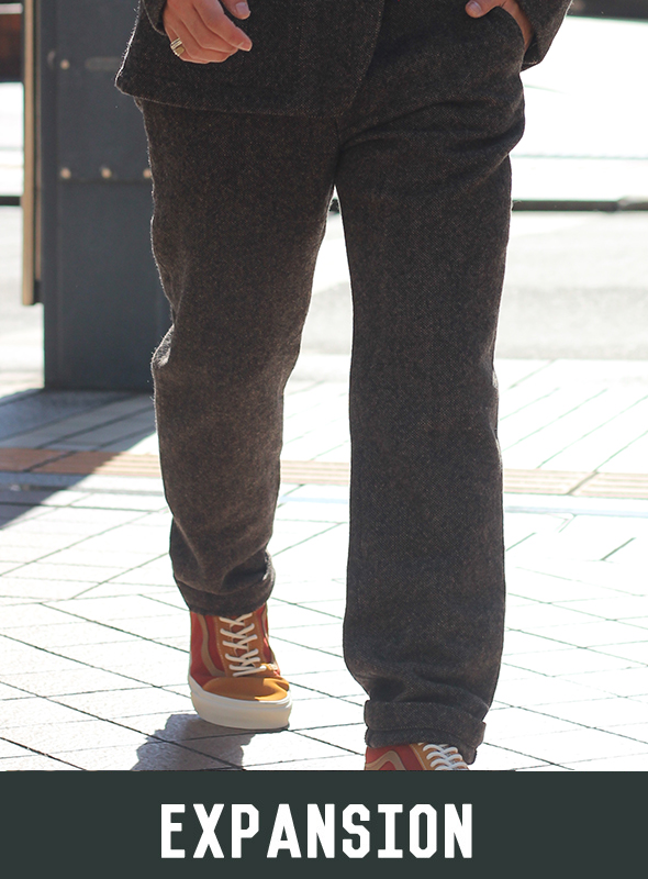 EXPANSION エクスパンション GLEN COVE PANTS CHEVIOT TWEED