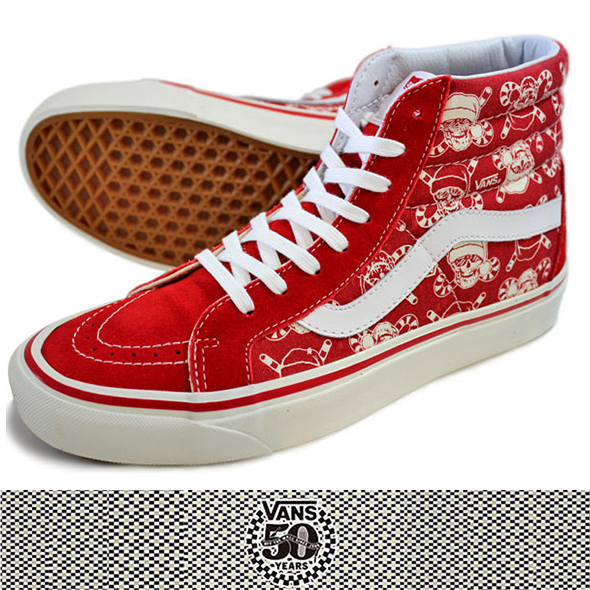 VANS バンズ SK8-HI 38 REISSUE (50th) SKULL RED