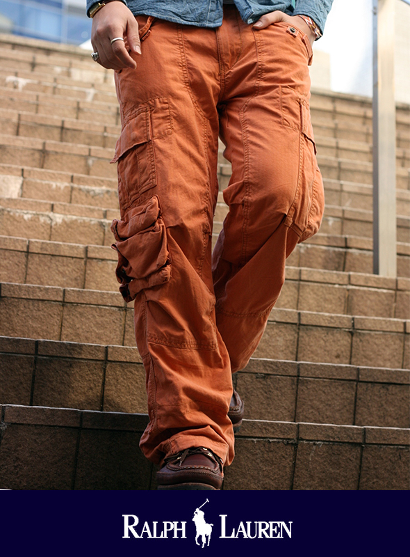 POLO RALPH LAUREN ポロ ラルフローレン HERRINGBONE CARGO PANTS
