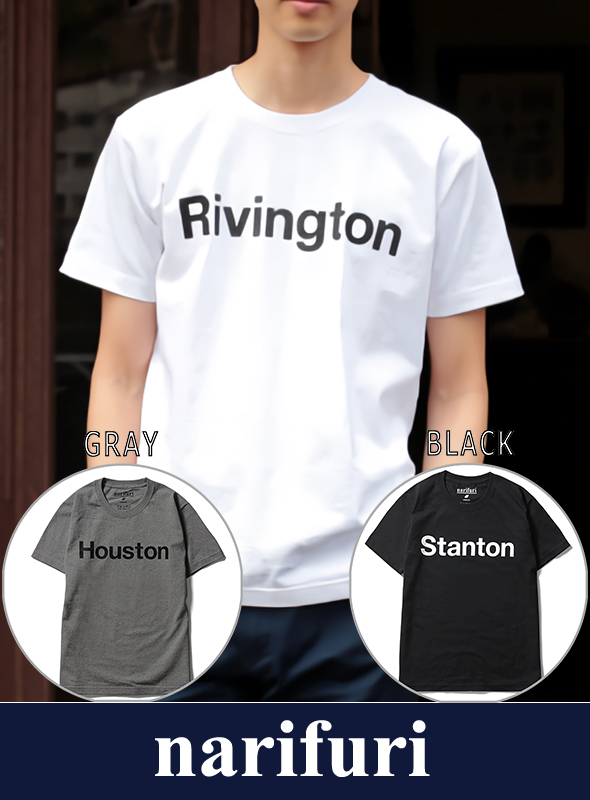 narifuri ナリフリ Souvenir T-shirt : NewYork (NF940)