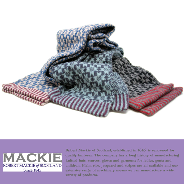 ROBERT MACKIE ロバートマッキー 雪柄マフラー