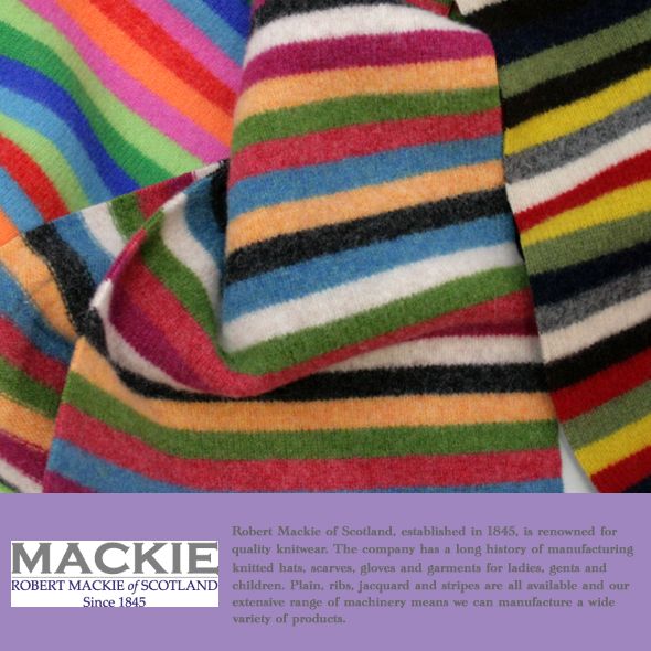 ROBERT MACKIE ロバートマッキー マルチボーダーマフラー