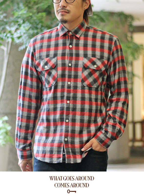 What Comes Around Goes Around　470H ARTHUR NEL SHIRT RED