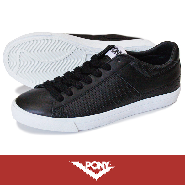 PONY ポニー TOPSTAR PUNCHING LEATHER BLACK