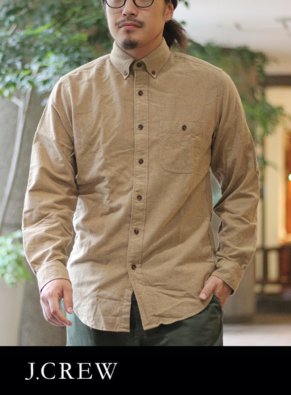 J.CREW ジェイクルー ELBOE PATCH SHIRTS BEIGE