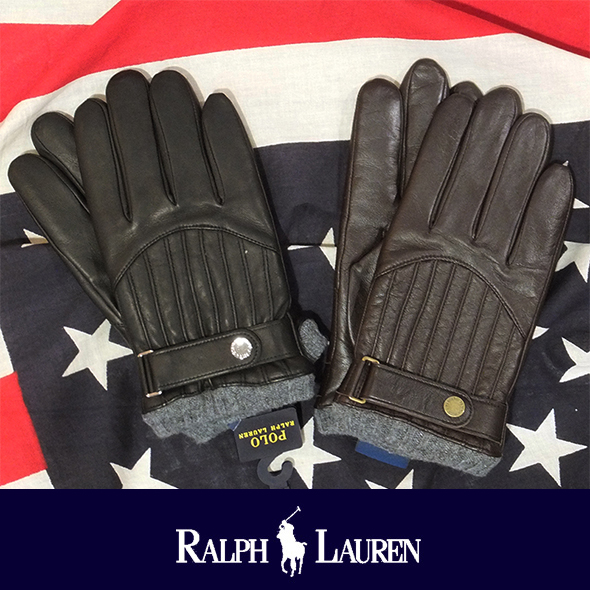 POLO RALPH LAUREN ポロ ラルフローレン Quilted Racing Glove