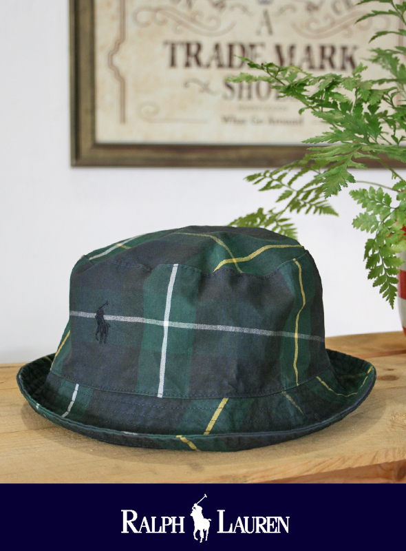 POLO RALPH LAUREN ポロ ラルフローレン オイルドツイル BUCKET HAT