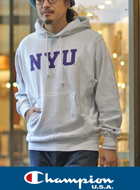 CHAMPION チャンピオン NYU SWEAT PARKA OAT