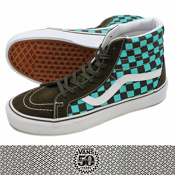 VANS バンズSK8-Hi REISSUE (50th) BLK/EME/CHECKER