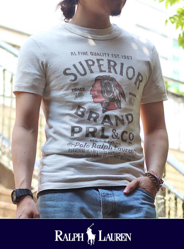 POLO RALPH LAUREN ポロ ラルフローレン SUPERIOR  S/S TEE NATURAL