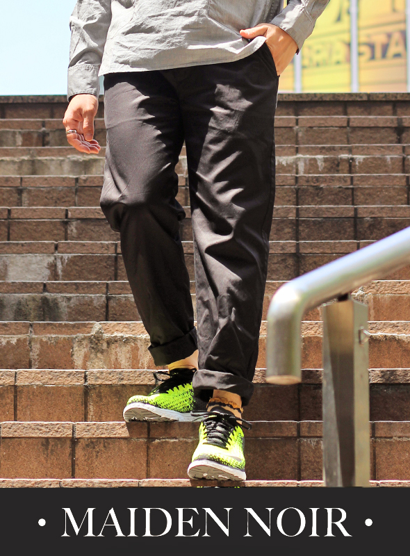 MAIDEN NOIR メイデン・ノアール  ElasTic COTTON CHINO BLACK