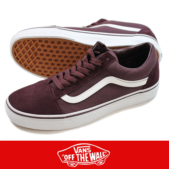 VANS バンズ OLD SKOOL BURGUNDY/WHITE